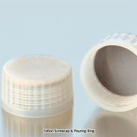 DURAN® Premium GL45 Teflon PFA Screwcap, -196℃+260℃, Autoclavable With PTFE Coated Silicone Seal & Pouring Ring, Ideal for High-temp & Chemical Resistance