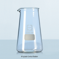 DURAN® Premium Conical Beaker, Philips Form, 150·250·500㎖ With Spout, without Graduation, Autoclavable, 코니컬 비커