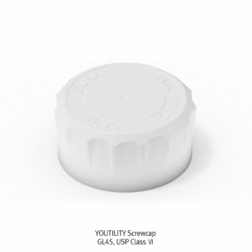 DURAN® YOUTILITY Lab-Bottle System, Graduated, 125~1,000㎖ With GL45 Screwcap & Pouring Ring & Silicone Tag, 유틸리티 랩바틀