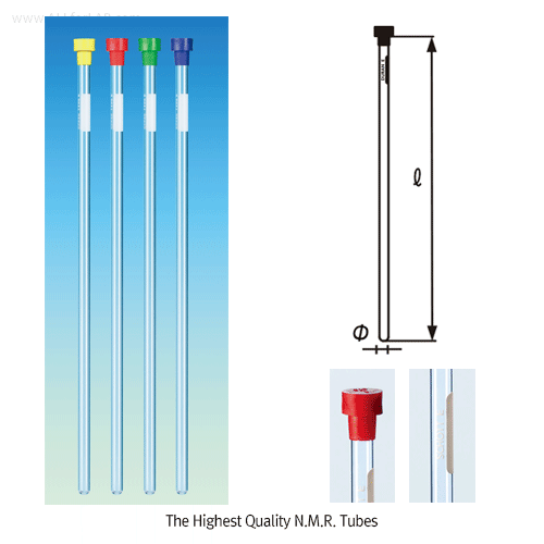 DURAN® Premium NMR Tube, 3-Accuracy Classes : Economical·Professional·Scientific With Retrace Code and Plug, NMR 튜브