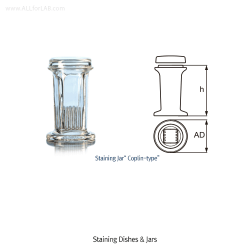DURAN® Staining Dish & Jar, Made of Soda-lime Glass 글라스 염색 밧트