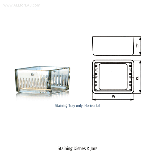 DURAN® Staining Dish & Jar, Made of Soda-lime Glass 글라스 염색 밧트