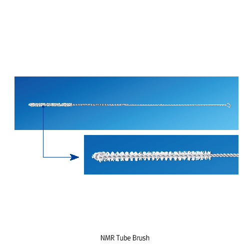 DURAN® NMR Tube Brush, Suitable for Φ5mm NMR Tubes, L250mm Made of Stainless-steel Wire & Nylon Bristles, Φ5mm NMR, 튜브용 브러쉬