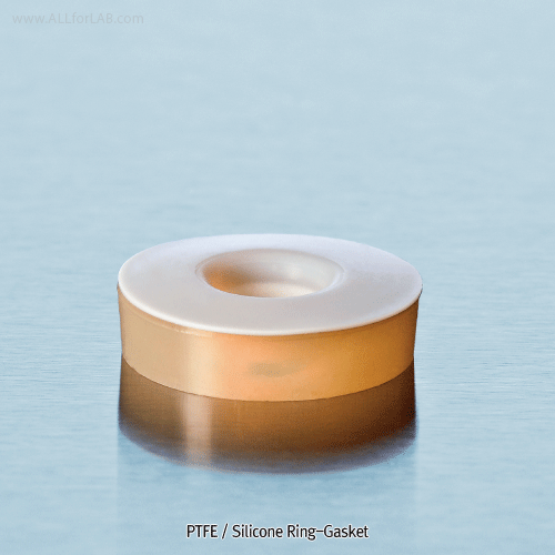 Piercing/Sealing Opentop GL Cap, Septa and Sealing-ring(Gasket), DIN GL14~GL45 For All Standard GL Screw Necks of Bottle·Tube·Vessel, Autoclavable, 피어싱 오픈캡·셉타·실링 링(가스켓)