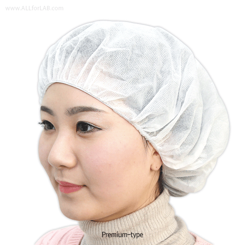 Disposable Cap, Non-Woven Fabric, Eco Friendly Material With Soft Band, Premium/Lightweight-type, Free-size, White, 일회용 라운드 캡, 부드러운 밴드사용