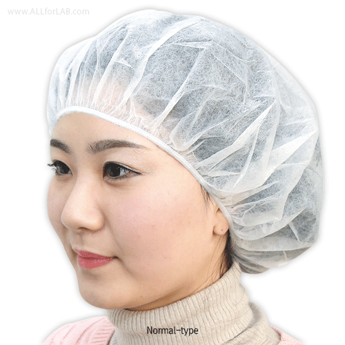 Disposable Cap, Non-Woven Fabric, Eco Friendly Material With Soft Band, Premium/Lightweight-type, Free-size, White, 일회용 라운드 캡, 부드러운 밴드사용
