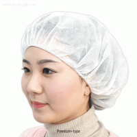 Disposable Cap, Non-Woven Fabric, Eco Friendly Material With Soft Band, Premium/Lightweight-type, Free-size, White, 일회용 라운드 캡, 부드러운 밴드사용
