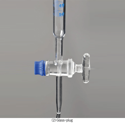 Glassco® Educational Standard Buret, B-class, 10~50㎖Made of Borosilicate Glass 3.3, ISO/DIN, , 교육용 표준 뷰렛