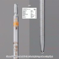 Glassco® USP-standard AS-class Serological-type Measuring Pipet, 0.1~25㎖With Amber Stain Graduation, Individual Work- or Batch- Certification, 1mark, , USP표준 AS급 메스(전량) 피펫