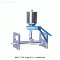 TJV® Vacuum Manifolds & Filter Holder Funnel, Ideal for Strong Solvents & HPLC media With All Stainless-steel & Glass Funnel, Single-/3-/6-Branchs, 진공 매니폴드&필터 홀더