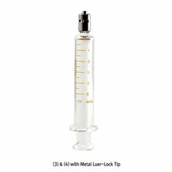 Topsyringe® TRUTHTM Standard Glass Syringe, 2~100㎖ With Luer/Luer-Lock Tip, with Amber Graduation, ISO/CE Certified, 글라스 시린지