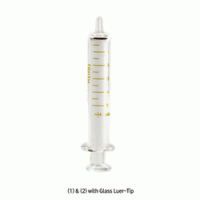 Topsyringe® TRUTHTM Standard Glass Syringe, 2~100㎖ With Luer/Luer-Lock Tip, with Amber Graduation, ISO/CE Certified, 글라스 시린지
