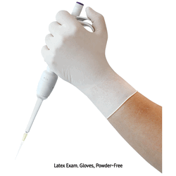 UniGloves® Latex Exam Glove, Powder-Free, Textured, L240mm With Comfortable Grip, Premium Grade AQL 1.5, Ambidextrous, Non-sterile, 라텍스 실험장갑