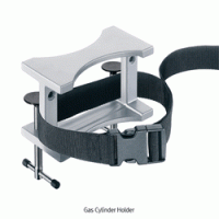 Gas Cylinder Holder, up to Φ230mm, Safety Belt with Snap Buckle For Wall Fixing, for Benches Thick-up to 65mm, 가스 실린더 홀더