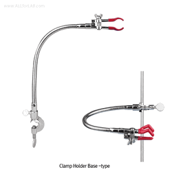 Flexible Long Clamp/Holder, Zinc-diecasting, Vinyl-coated Jaws, L300mm Clamp Fixed at Different Angles and Positions, 플렉시블 장축 클램프와 홀더