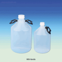 VITLAB® 5 & 10 Lit PP DIN-GL Screwcap Bottle, with Comfort Handle, Autoclavable Good Chemical/Heat Resistance, 125/140℃ Stable, 핸들바틀 5 & 10 Lit