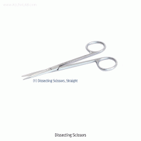 Hammacher® Premium Dissecting Scissors, Rustproof Stainless-steel, L115 & 120mm With Sharp-Sharp Tip, Very Delicate, 프리미엄 미세 해부용 가위, 독일제, 비부식