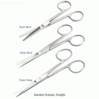 Hammacher® Premium Scissors, Rustproof Stainless-steel, L115~185mm With 3-type Tips, Straight- & Curved-type, 프리미엄 연구용 가위, 독일제, 비부식