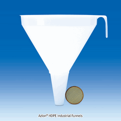 VITLAB Large Funnel, PP & HDPE, approx. 1.3~17.5Lit, Φ200~Φ430mm With Handle & Loop, Transparent, 60° Angle, Max 140℃, 대형투명 PP 플라스틱 펀넬