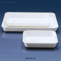 VITLAB® MF White Tray, Microwaveable, Smooth Surface, 700~5500㎖ Easy to Clean, Non-Autoclavable, Optional PS Lid, 백색 멜라민 트레이, 전자레인지 사용가능