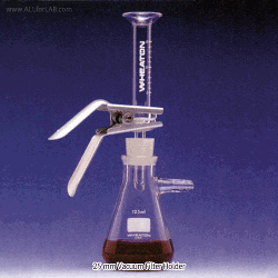 Wheaton® Hi-grade 1 5 or 50㎖/25mm Vacuum Filter Holder Kit, without FlaskWith 15㎖ Graduated Glass Funnel, Fritted Glass or Stainless-steel Support, 진공여과장치, 여과병은 별도