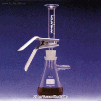 Wheaton® Hi-grade 1 5 or 50㎖/25mm Vacuum Filter Holder Kit, without FlaskWith 15㎖ Graduated Glass Funnel, Fritted Glass or Stainless-steel Support, 진공여과장치, 여과병은 별도