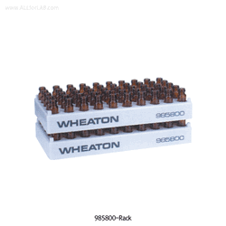 Wheaton® 50-hole Cryovial Workstation Rack, PP, 190×100×h22mm, Autoclavable With 50-hole(5×10)/id Φ12.5mm, Heat Resistant, 50홀 바이알 랙