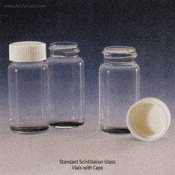 SciLab® 20㎖ Glass Scintillation Vials, with PE Lined PP Screwcap(24-415) Separately “Pack-Set” With Boro 5.0 Glass, Normal-grade, 20㎖ Glass 신틸레이션/카운팅 바이알