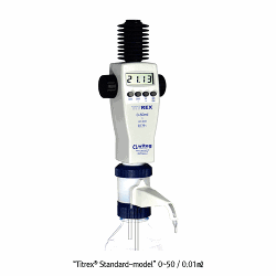 Witeg® Digital Burette, TITREX® Bottle-top, Titration and Dosing Applications, 0 ~ 50 / 0.01㎖ Ideal for Fine(㎕)-adjustment, Perfect Air-purging Mechanism / No Loss of Reagent / Autocalvable Valve Block, 디지털 정밀 자동뷰렛
