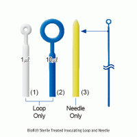 Biofil® Sterile Treated Inoculating Loop and Needle, PP, Quality Traceable, 1 & 10㎕ With Treated Surface, 100,000 Clean Grade, 일회용 멸균 접종 루프 와 니들, 멸균·특수 표면 처리