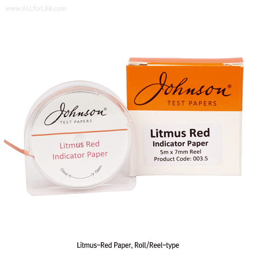 Johnson® Litmus-Blue·Red·Neutral (Book & Roll-type) Paper, for Simple Test of pH-Acidity·Alkalinity of a Solution “ 리트머스” 페이퍼, 용액의 pH - 간편시험지, 북 & 롤-타입