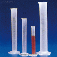 Kartell® PP Graduated Cylinder, Class B, Pentagon-base, Autoclavable, 10~2,000㎖ With Mould- & Blue Print-Graduation, ISO/DIN, -10℃+125/140℃, PP 메스실린더, B-급