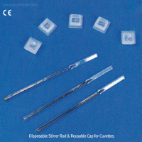 Kartell® Disposable Stirrer Rod & Reusable Cap For Cuvettes, 큐벳 교반봉 & 스펙트로-셀 캡