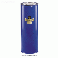 KGW® Cylindrical Dewar Flask, Low and Tall Form, 100~8,000㎖ Ideal for Liquid Nitrogen LN2, Dry Ice CO2, etc., with Blue Aluminum Case, 원통형 드와 플라스크