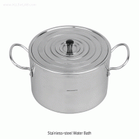 0.9~3Lit Stainless-steel Water Bath, with Separable Multi Ring Lid Set & Handle For Indirect-heating, Rustfree, Stainless-steel 18/10, 다단링 뚜껑식 스텐 워터 배스