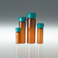 Amber Sample Vial with Cap 갈색 샘플 바이알, 캡 일체형