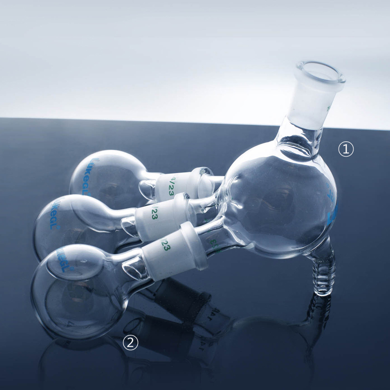 Cow Type Distillation Receiver 코우형 진공 증류 수기와 어댑터, LukeGL®