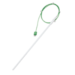 Cowie® K-type PTFE Encapsulated Stainless-steel Thermocouple Probe, -180℃+280℃ With Miniplug & PFA Insulated 1 & 2m Cable, PTFE 내약품/내부식/청결형 온도 프로브