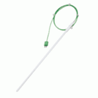 Cowie® K-type PTFE Encapsulated Stainless-steel Thermocouple Probe, -180℃+280℃ With Miniplug & PFA Insulated 1 & 2m Cable, PTFE 내약품/내부식/청결형 온도 프로브