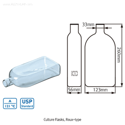 DURAN® Culture Flask, Roux-type, 1,200㎖ Roux형 컬처 플라스크