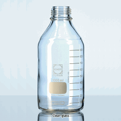 DURAN® GL25~45 Standard Lab Bottle Only, without Cap & Pour-Ring, Clear & Amber, 10~20,000㎖ Boro-glass 3.3, with Graduation & DIN GL-Screwthread, Autoclavable, 캡 별도의 랩바틀