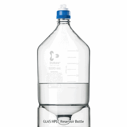DURAN® GL45 HPLC Reservoir Bottle, with Conical Base & Graduation, without Cap, 1,000~10,000㎖ Ideal for the Storage & Delivery of HPLC Solvents, Boro-glass 3.3, Autoclavable, GL45 HPLC 레저버 바틀