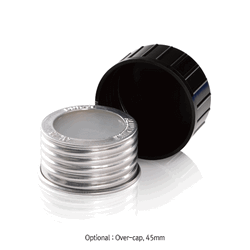 DURAN® GL45 Aluminium Open- or Closed-top Screwcap, Excellent Heat Resistant, up to 260°C Ideal for Alternative to Plastic Screwcaps, Autoclavable, GL45 알루미늄 스크류캡, 오픈탑 or 클로즈탑