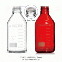 DURAN® Primary Packaging PURE Bottle & Screwcap, Developed for Pharma, GL25·GL45·GLS80, 25~20,000㎖ Ideal for APIs & GMP Manufacturing, Clear & Amber, Qualification Package, Boro-glass 3.3, 퓨어바틀, 제약 및 바이오 산업용에 적합, 캡 별매