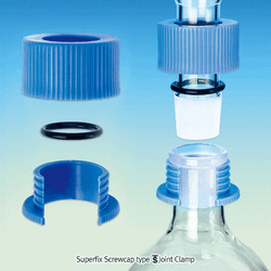 “witeg” Superfix Screwcap type Joint Clamp, with Clamping O-ring, Color-coded, Joint 14~45 Highest Safety, Screwthread-type, for both DIN/ISO & ASTM Joint, Superfix 스크류타입 조인트 클램프