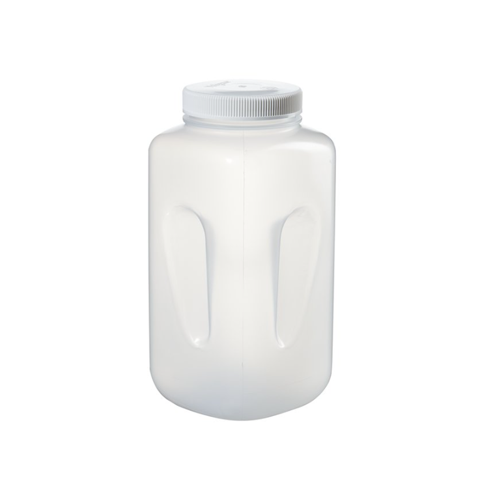 Square Wide-Mouth Large PPCO Bottle with PP Closure, 손잡이형 광구병