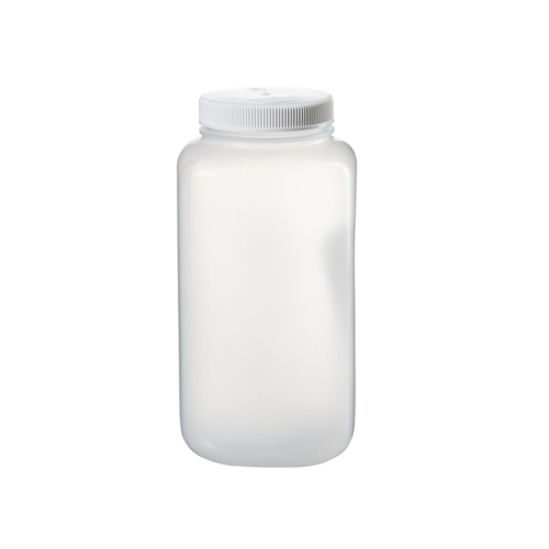 Square Wide-Mouth Large PPCO Bottle with PP Closure, 손잡이형 광구병
