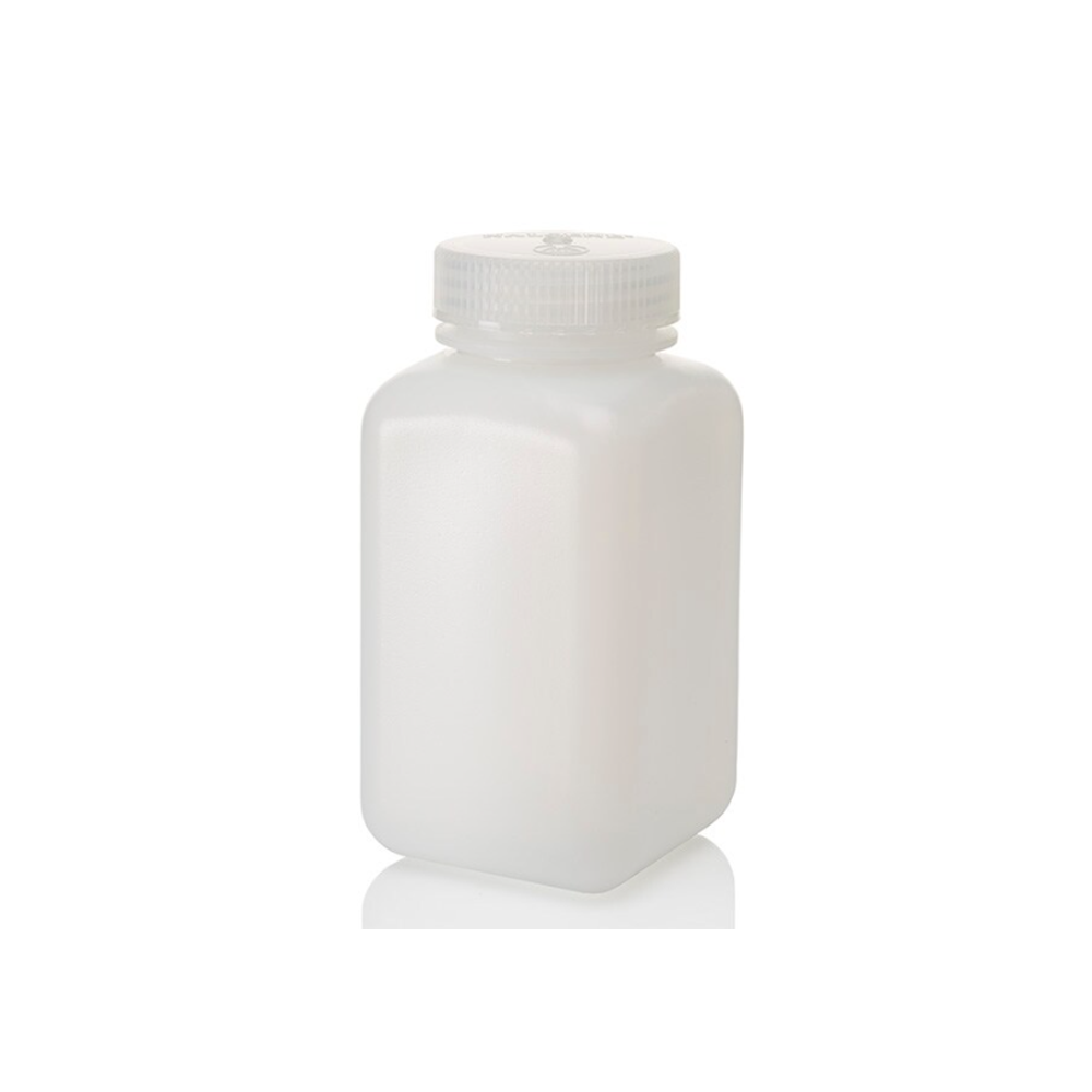 Square Wide-Mouth HDPE Bottles with PP Closure, 광구병