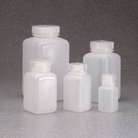 Square Wide-Mouth HDPE Bottles with PP Closure, 광구병