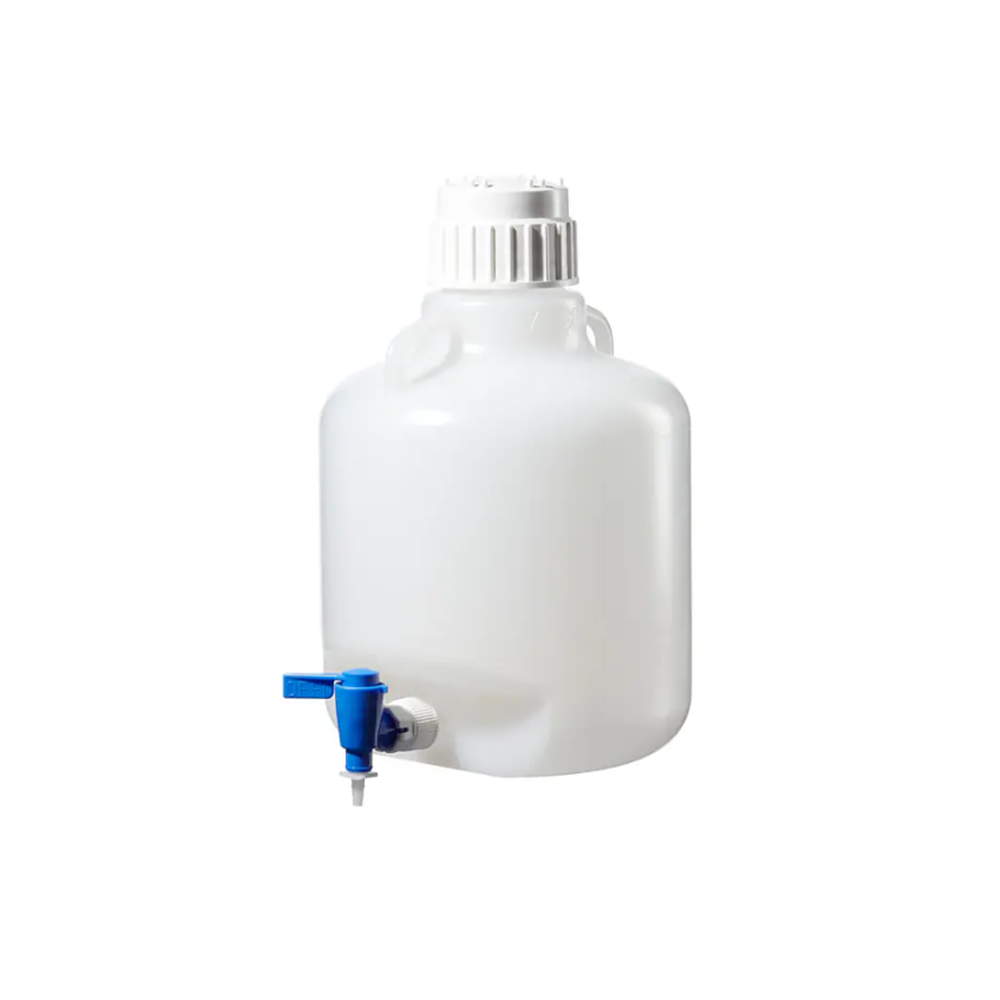 Polypropylene, Carboy with Spigot, 둥근 하구병